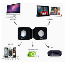 樂(lè)兒飛多媒體音箱 筆記本電腦的迷你音效伴侶